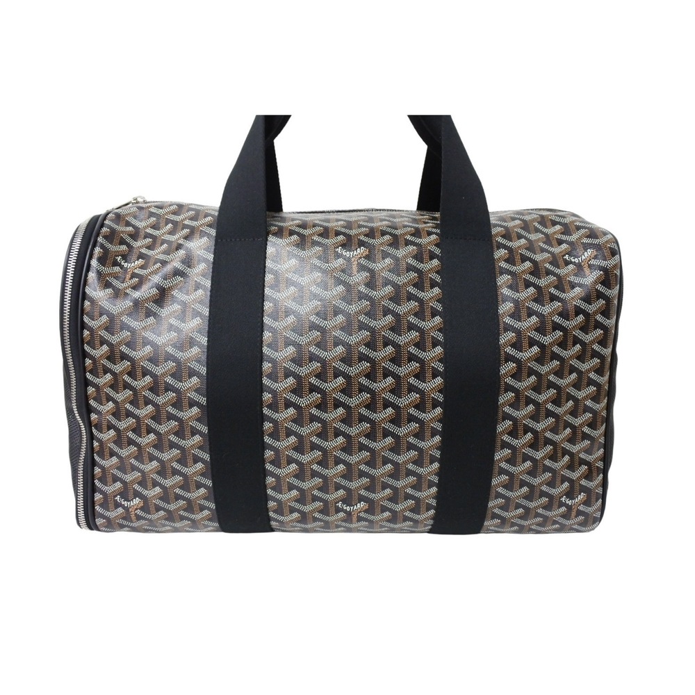 Goyard black Voltigeur handbag carrier pet